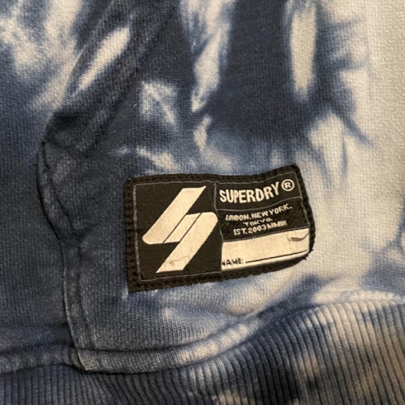Superdry Unisex Tie Dye Hoodie L/XL - Picture 4 of 6